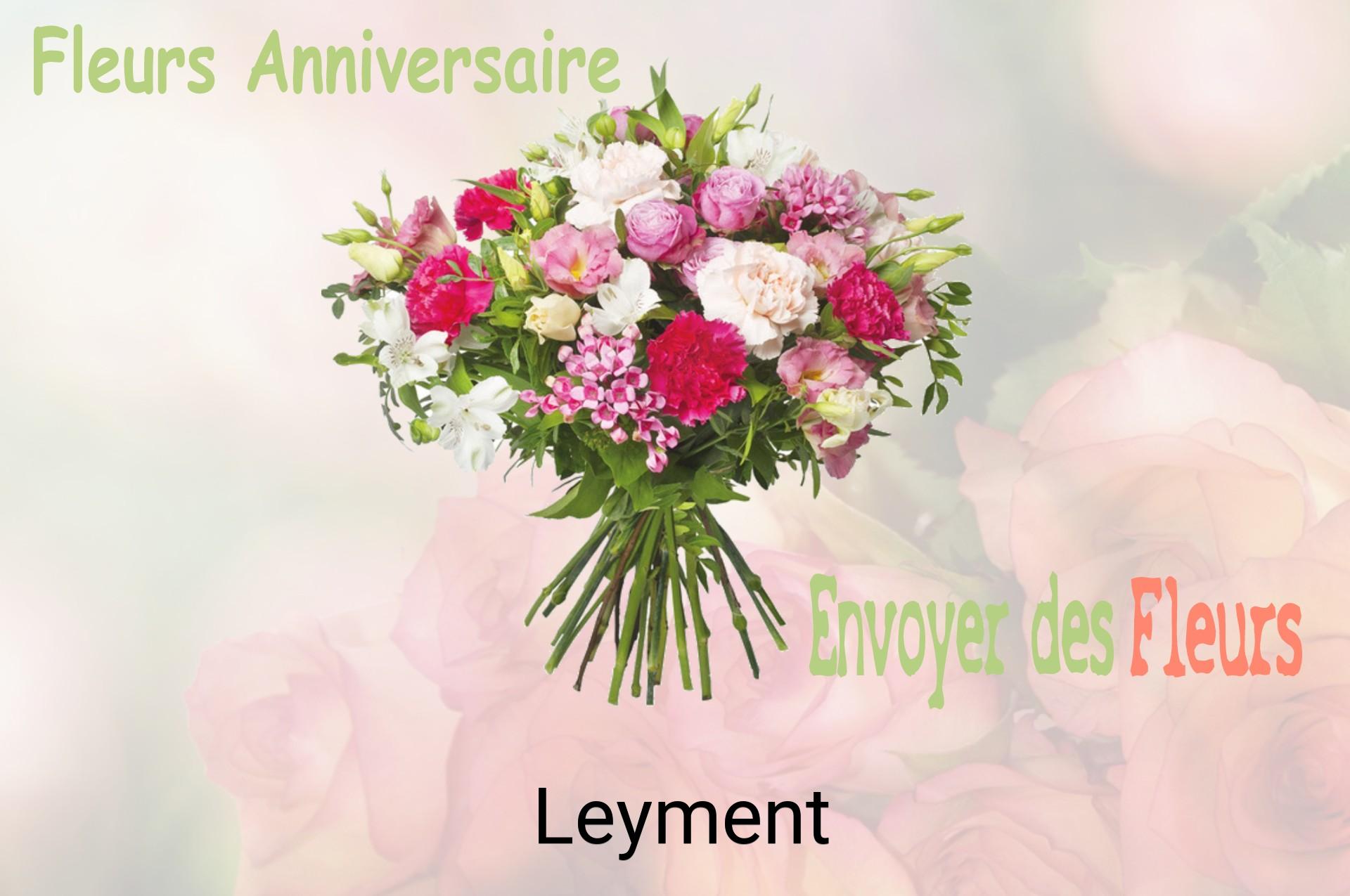 Bouquet de fleurs d’anniversaire livré à Leyment