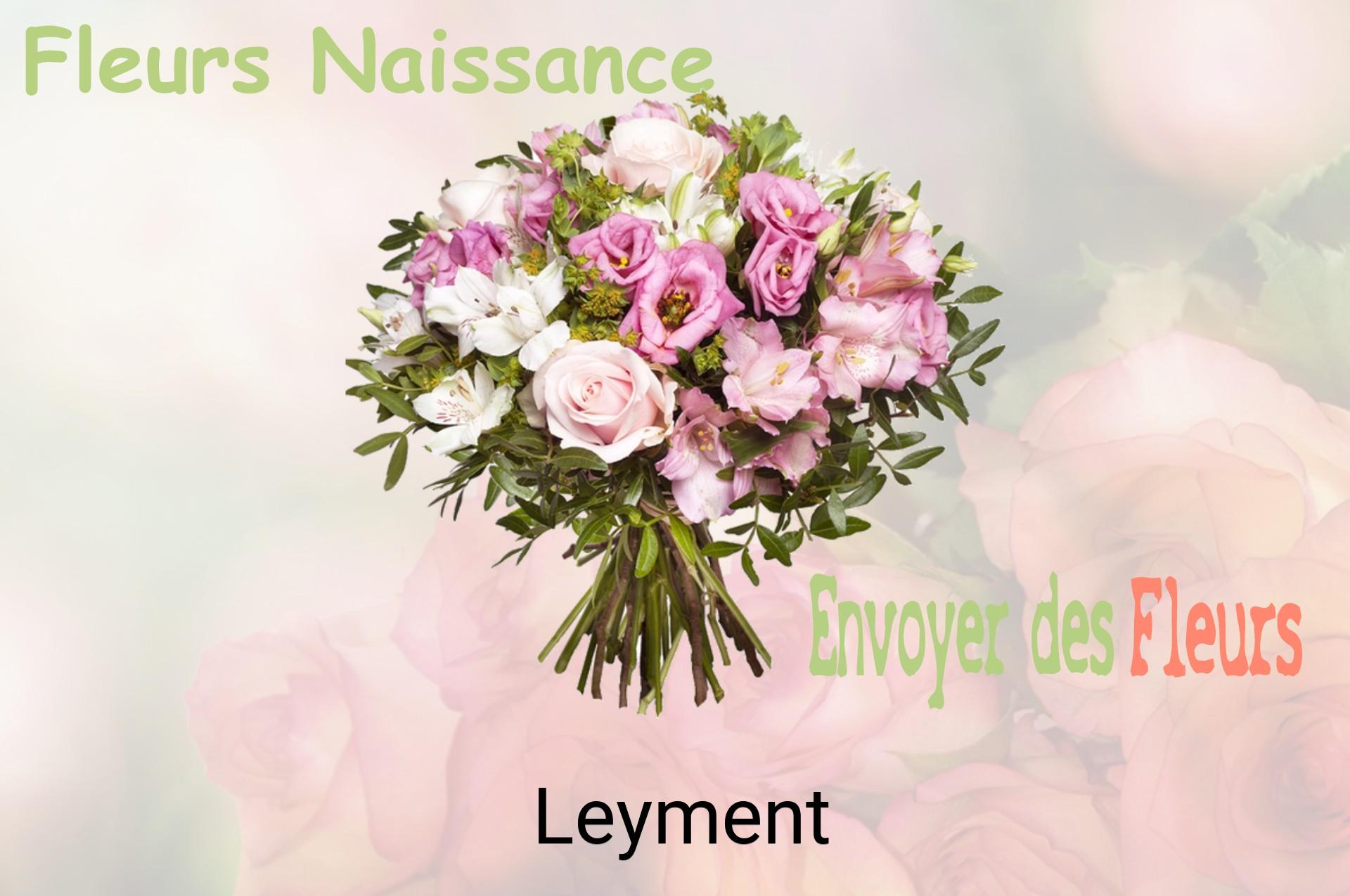 Bouquet de fleurs de naissance livré à Leyment